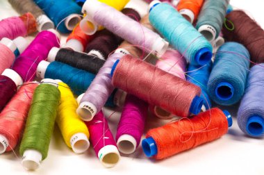 Desenli, arkaplan, çizim, farklı renk iplikleriyle Bobbins