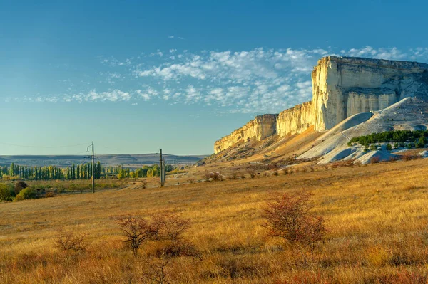 Fotos Península Otoño Crimea Kaya Roca Blanca Distrito Belogorsky Río — Foto de Stock