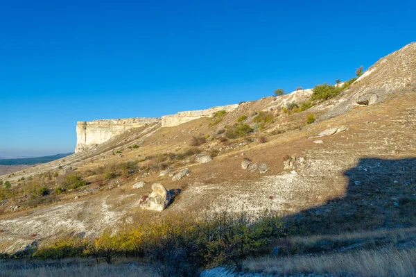 Fotos Península Otoño Crimea Kaya Roca Blanca Distrito Belogorsky Río — Foto de Stock