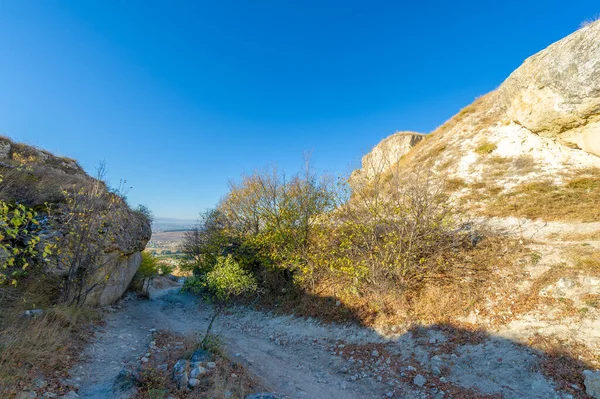Fotos Von Der Halbinsel Krim Herbst Kaya Weißer Felsen Bezirk — Stockfoto