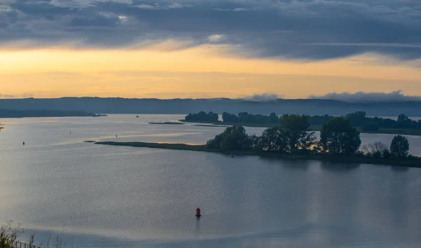 Foto Verano Mes Agosto Río Volga Zona Ciudad Bulgari Lluvia — Foto de Stock