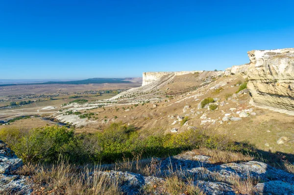 Fotos Península Otoño Crimea Kaya Roca Blanca Distrito Belogorsky Río — Foto de Stock