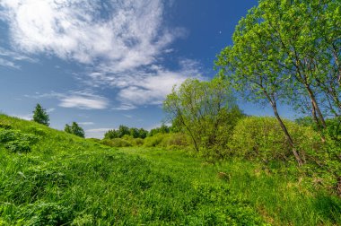 Bahar fotoğrafçılığı, bulutlu gökyüzü manzarası..