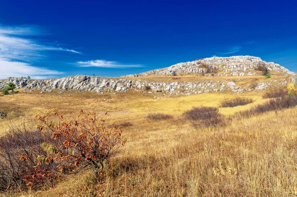 Otoño Fotos Península Crimea Monte Demerdzhi Famoso Hito Crimea Este — Foto de Stock