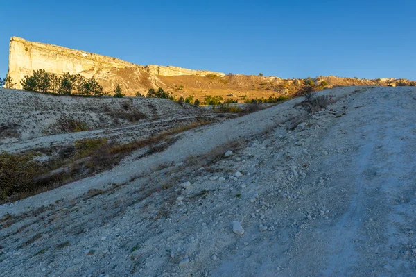 Fotos Península Otoño Crimea Kaya Roca Blanca Distrito Belogorsky Río — Foto de Stock