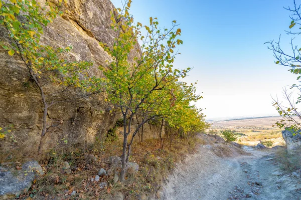 Fotos Península Otoño Crimea Kaya Roca Blanca Distrito Belogorsky Río — Foto de Stock