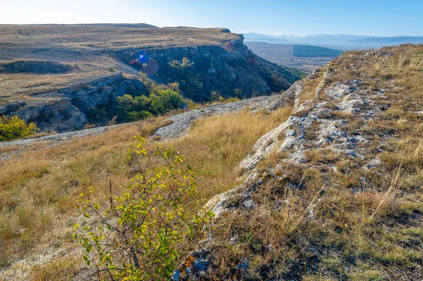Fotos Península Otoño Crimea Kaya Roca Blanca Distrito Belogorsky Río —  Fotos de Stock