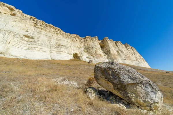 Fotos Península Otoño Crimea Kaya Roca Blanca Distrito Belogorsky Río — Foto de Stock