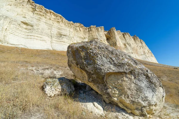 Фотографії Кримського Осіннього Півострова Кая Біла Скеля Белогорський Район Річка — стокове фото