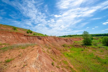 Yaz fotoğrafçılığı, kırmızı kil kaydırak manzarası