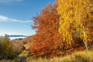 Kırım yarımadasının sonbahar fotoğrafları, Demerdzhi Dağı, ünlü Kırım simgesi. Burası doğanın güçlerine yol açan alışılmadık cisimler için ilginçtir: rüzgar yağmurları ve depremler.