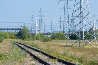 Teknolojik manzara, yüksek voltajlı elektrik hatları. Buradaki doğal kompleks bitkilerin varoluş süresi boyunca yoğun bir teknojenik etkiye maruz kalmıştır.