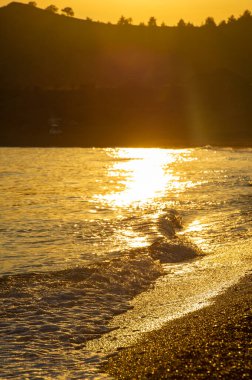 Yüzeyin sığ derinliği, hafif rüzgar, dalgalar, yerel zayıf kıyı rüzgarları gün boyunca denizden karaya ve gece karadan esiyor.