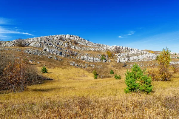 Otoño Fotos Península Crimea Monte Demerdzhi Famoso Hito Crimea Este — Foto de Stock