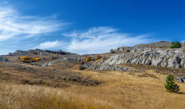 Otoño Fotos Península Crimea Monte Demerdzhi Famoso Hito Crimea Este — Foto de Stock