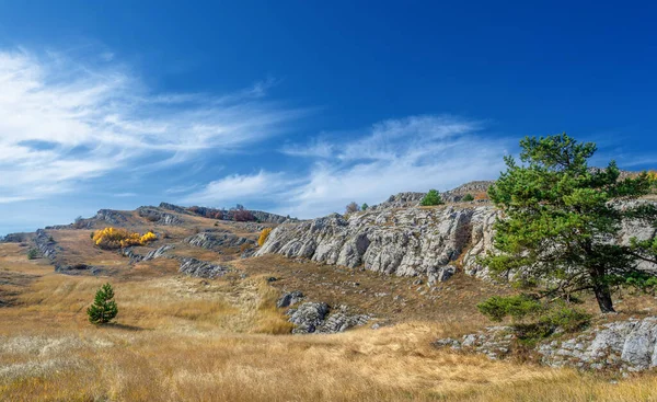 Otoño Fotos Península Crimea Monte Demerdzhi Famoso Hito Crimea Este — Foto de Stock