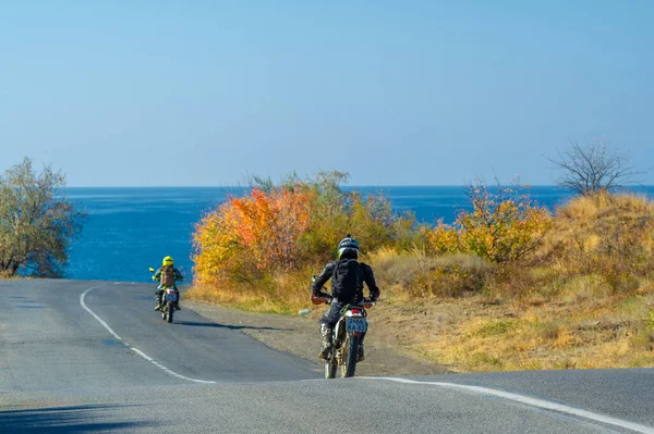 Herbst Fotos Von Der Halbinsel Krim Alte Autobahn Der Charme — Stockfoto