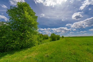 Bahar fotoğrafçılığı, eriyen kar ve yaz yağmurlarından oluşan eski bir vadi. Ceviz, meşe, huş ağacı, dağ külleri ve ıhlamur ormanları kenarlarda yetişir. Beyaz bulutlu parlak, yumuşak gökyüzü