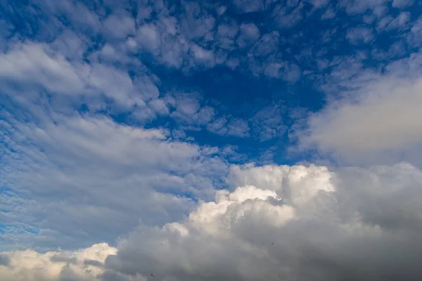 Awan Langit Massa Uap Air Terkondensasi Terlihat Mengambang Atmosfer Biasanya — Stok Foto
