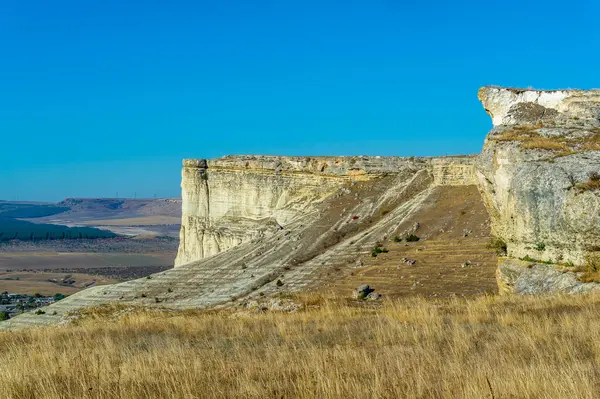 Fotos Península Otoño Crimea Kaya Roca Blanca Distrito Belogorsky Río — Foto de Stock