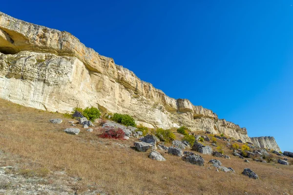 Fotos Península Otoño Crimea Kaya Roca Blanca Distrito Belogorsky Río — Foto de Stock