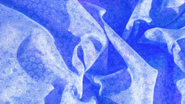 Doku, desen, beyaz arkaplanda mavi ipek kumaş, beyaz arkaplan dekoratif kursunda çiçek desenli siluet, kartpostal duvar kağıdı tasarımı. Projeniz başarılı olacak. İlham verici