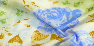 Doku desenli pamuk kumaş. Beyaz arka planda güller. Tasarımları, projeleri, duvar kağıtlarını işlemek için çok kullanışlı ve ideal. Bu kumaşla projeleriniz en iyisi olacak.