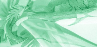 Doku arka plan, desen, duvar kağıdı. beyaz ipek kumaş, yeşil baskı. Baskılı bu ipek hafif kumaş projeleriniz için mükemmel, Internet dekor. Renkler bej yeşil ve kırmızı içerir.