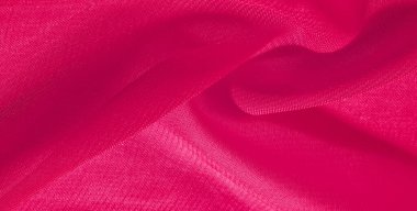 doku arkaplan deseni kırmızı ipek kumaş. Bu ipek organzanın yumuşak bir açık dokuması var. Özel durumlar için tasarladığınız herhangi bir şey için bu lüks kumaşı kullanın..