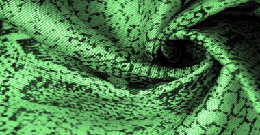 Doku, arka plan, desen, yeşil yılan derisi desenli kumaş, Afrika kumaşı, özel tasarım fotoğraf - Afrika ülkesinde safari