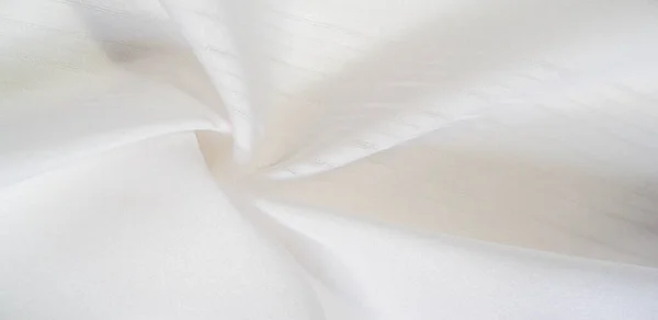 Textura Tecido Branco Seda Telio Este Organza Tem Tecido Fino — Fotografia de Stock