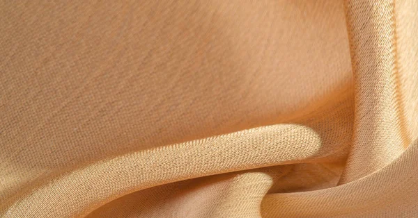 Background Pattern Texture Beige Golden Silk Fabric Has Smooth Matte — Stock Photo, Image
