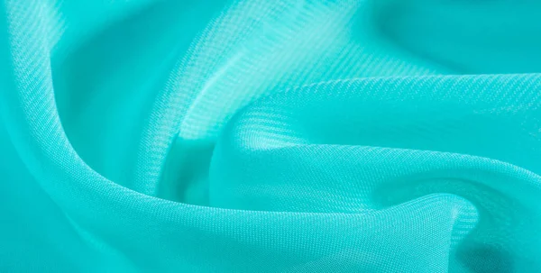 Textura Fundo Padrão Azul Tecido Seda Este Organza Seda Tem — Fotografia de Stock