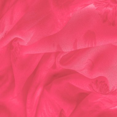 Arka plan dokusu, kırmızı ipek kumaş boyalı çayır çiçekleri, kumaş, tipik dokuma ya da örgü iplikleriyle üretilen kumaş.