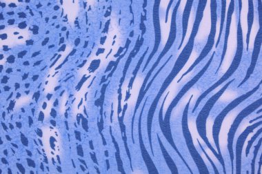 Dokusal arkaplan koleksiyonu, ipek kumaş, Afrika teması, hayvan derisi, mavi tonlar,