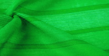 Doku, arkaplan, desen, tasarım, beyaz çizgili kumaş yeşil, projeleriniz için kalın ve parlak bir kumaş. Çok çeşitli renklerde pek çok yumuşak ovayla