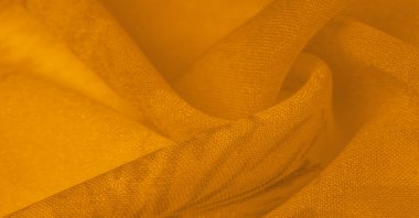 Arkaplan dokusu, sarı ipek kumaş boyalı çayır çiçekleri, spektrumda yeşil ve turuncu arasında renkler, ana çıkarıcı renk, olgun limon ya da yumurta sarısı gibi boyanmış..