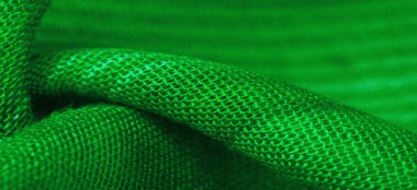 Doku, arkaplan, desen, tasarım, beyaz çizgili kumaş yeşil, projeleriniz için kalın ve parlak bir kumaş. Çok çeşitli renklerde pek çok yumuşak ovayla