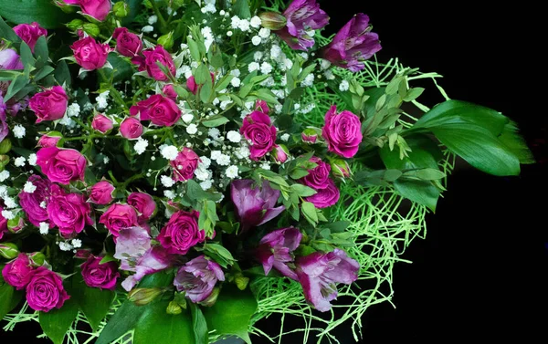 Bouquet Flowers Attractively Arranged Bunch Flowers Especially One Presented Gift — Stock Photo, Image