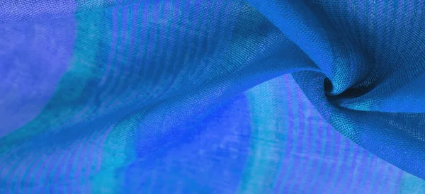 面料蓝色 紫色条纹 这是一个大胆和明亮的面料为您的项目 五彩斑斓的柔软平原 — 图库照片