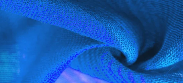 Textura Fundo Padrão Design Tecido Azul Com Listras Roxas Este — Fotografia de Stock