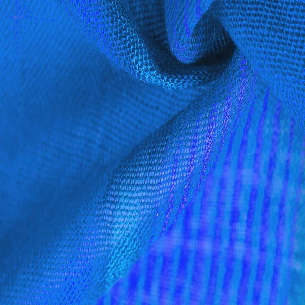 Textura Pozadí Vzor Design Textilie Modrá Fialovými Pruhy Odvážná Světlá — Stock fotografie