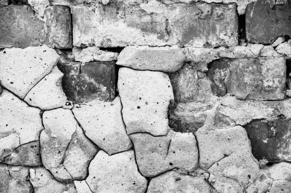 Texture Background Pattern Black White Photography Brickwork Old — Stock Photo, Image