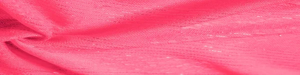 Textura Fundo Padrão Framboesas Vermelhas Tecido Faixa Branca Listras Prata — Fotografia de Stock