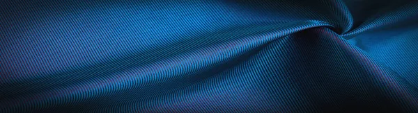 Textur Hintergrund Muster Muster Schokolade Seidenstoff Enges Weben Fotostudio Blau — Stockfoto