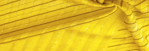 Design Pozadí Textury Žlutá Oranžová Tkanina Lurex Pruhy Ideální Pro — Stock fotografie