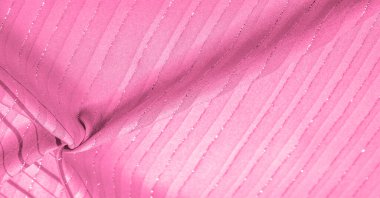 Tasarım arka plan dokusu, lurex çizgili kırmızı ipek kumaş, taze ve rahat bir stil için mükemmel..