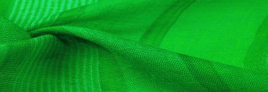 Doku, arkaplan, desen, tasarım, beyaz çizgili kumaş yeşil, projeleriniz için kalın ve parlak bir kumaş. Çok çeşitli renklerde pek çok yumuşak ovayla