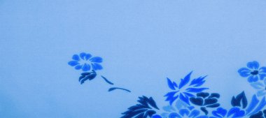 doku, arkaplan, desen, narin mavi ipek çiçek desenli narin, narin, narin, saf ipek kumaşlı. Temiz, opaklık istendiğinde astarı kullan.