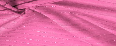 Tasarım arka plan dokusu, lurex çizgili kırmızı ipek kumaş, taze ve rahat bir stil için mükemmel..